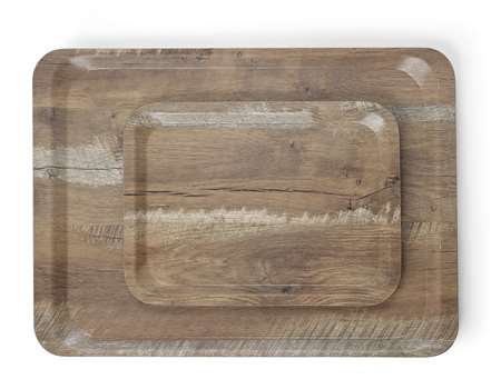 Image de PLATEAU DE SERVICE 37X53CM MELAMINE IMPRIME BOIS