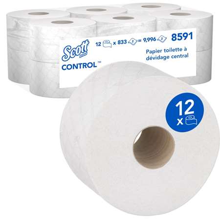 Image de PAPIER TOILETTE DEVIDAGE CENTRAL SCOTT® CONTROL 2PLIS
