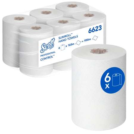 Image de ESSUIE-MAINS SCOTT® CONTROL SLIMROLL 165m CORE