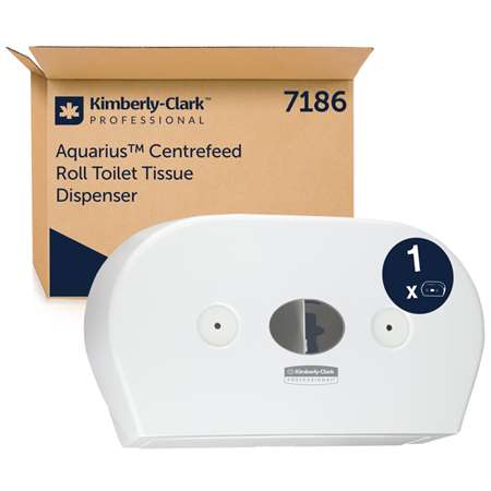 Image de DISTRIBUTEUR PAPIER TOILETTE DEVIDAGE CENTRAL DOUBLE