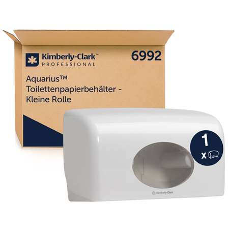 Image de DISTRIBUTEUR PAPIER TOILETTE AQUARIUS BLANC