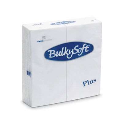 Image de SERVIETTE NAPKINS BLANC 2 PLIS 38X38 BULKY SOFT 1/8