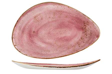 Image de ASSIETTE Ø37CM OVAL CRAFT RASPBERRY SET6