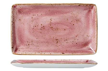 Image de ASSIETTE RECTANGLE 27X16,75CM CRAFT RASPBERRY SET6