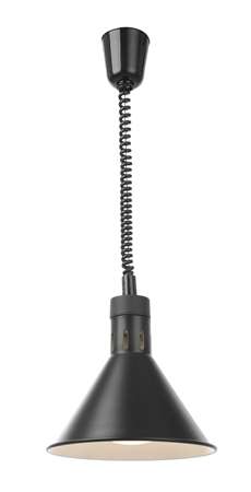 Image de LAMPE CHAUFFANTE CONIQUE REGLABLE NOIRE