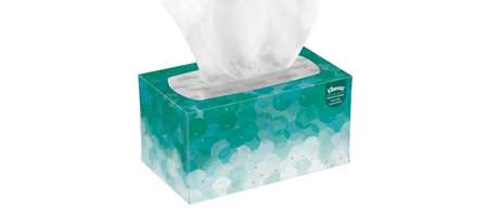 Image de ESSUIE TOUT PLIE BLANC BOITE DISTRIBUTRICE KLEENEX 70 FORMAT