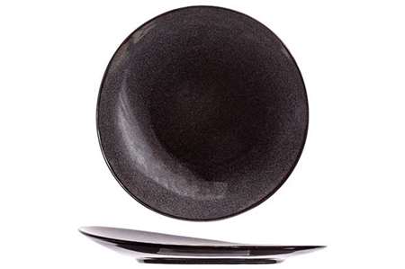 Image de ASSIETTE A DESSERT GRANITE BLACK 21CM