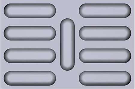 Image de TOILE DE CUISSON 60X40CM FIBERMAE SILICONE 9 BAGUETTES