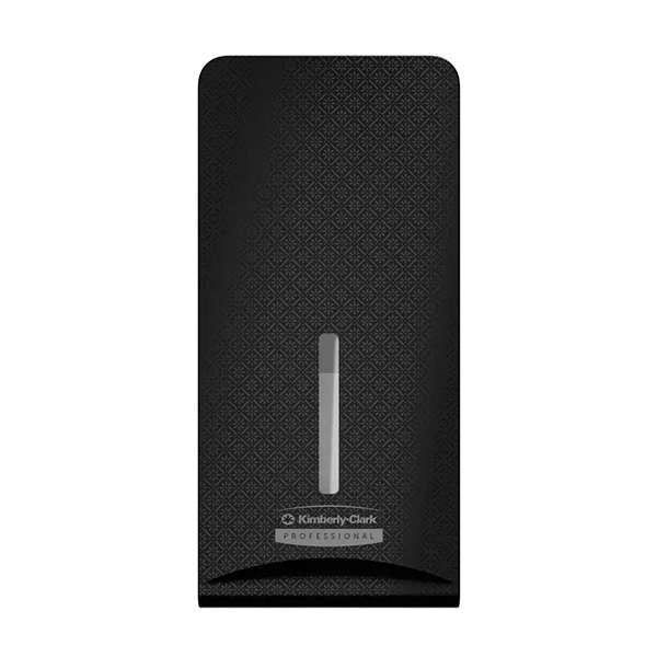 Image de FACADE ICON MOSAIQUE NOIRE DISTRIBUTEUR PAPIER TOILETTE PLIE