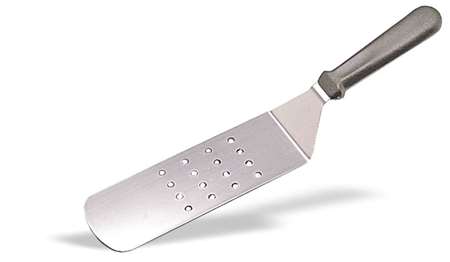 SPATULE COUDEE PERFOREE 25CM