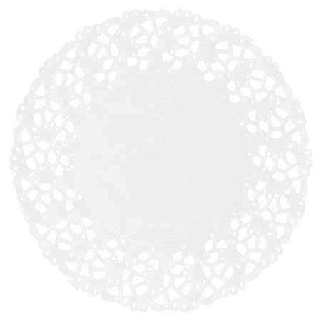 Image de DENTELLE RONDE BLANC 34CM - Pqt de 250