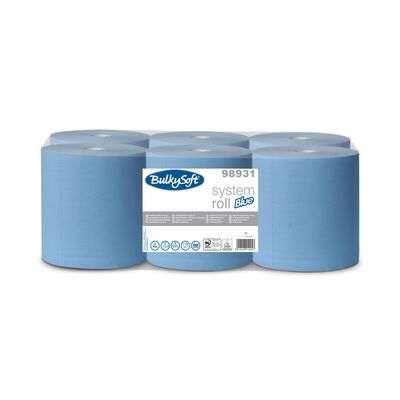 Image de BOBINE BULKYSOFT SYSTEM AUTOCUT 2 PLY BLUE 230MT