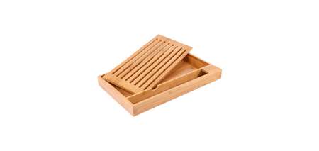 Image de PLANCHE À PAIN 40X24X4 CM NATUREL BAMBOU