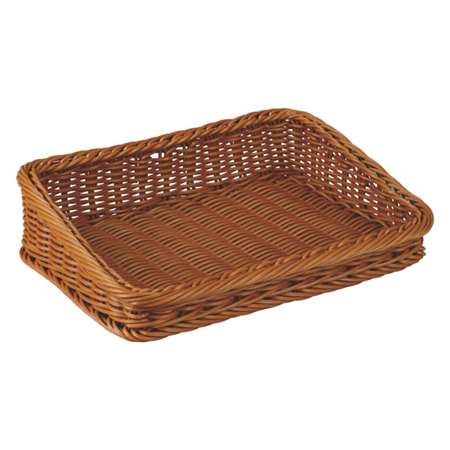 Image de PANIER A PAIN INCLINE 58X38CM OSIER POLYPRO MARRON
