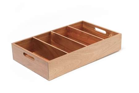 Image de PANIER A COUVERTS EN BOIS 32X53XH.10CM