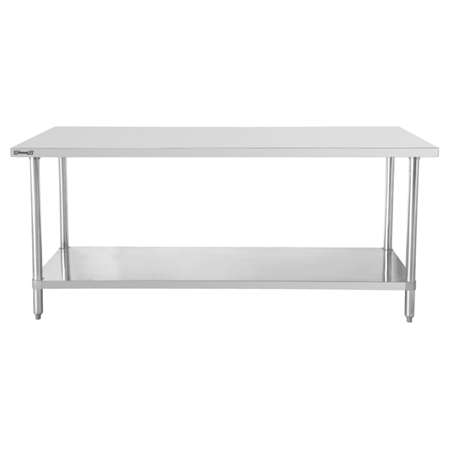 Image de TABLE DE TRAVAIL INOX 600X600MM AVEC ETAGERE