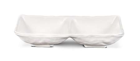 Image de RAMEQUIN MINI 2 COMPARTIMENTS 17.5X8.5CM MELAMINE BLANC