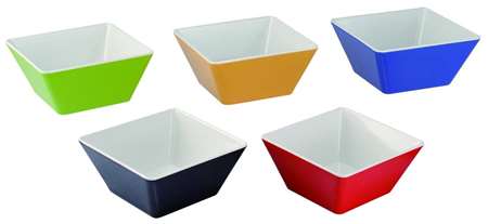 SALADIER 24X24XH.10CM MELAMINE NOIR