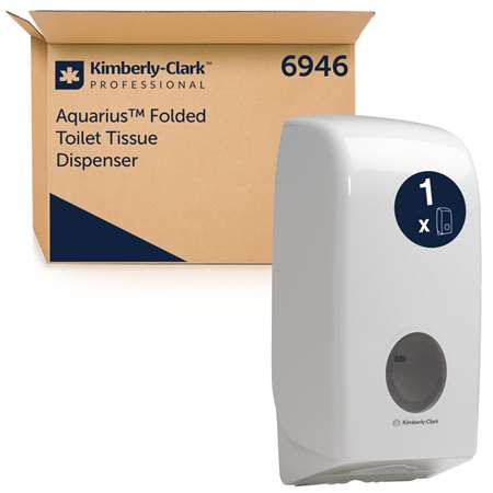 Image de DISTRIBUTEUR DE PAPIER TOILETTE AQUARIUS BLANC