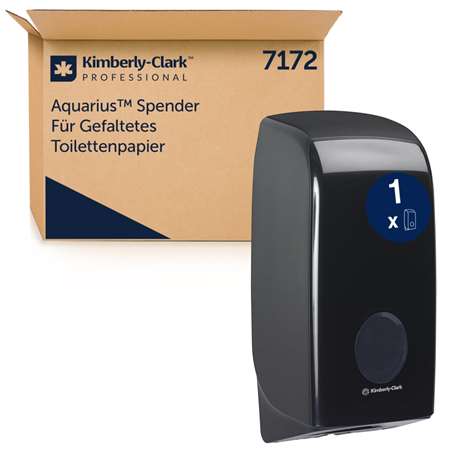 Image de DISTRIBUTEUR DE PAPIER TOILETTE AQUARIUS NOIR