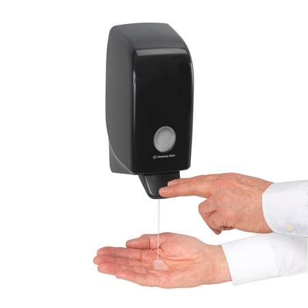 Image de DISTRIBUTEUR MANUEL DE SAVON AQUARIUS 1L NOIR