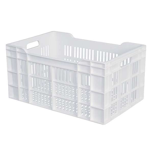 Image de CAISSE AJOUREE 600 X 400 X 300MM 60L BLANC