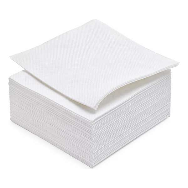 Image de SERVIETTE OUATE MICROGAUFRE 2 PLIS BLANC