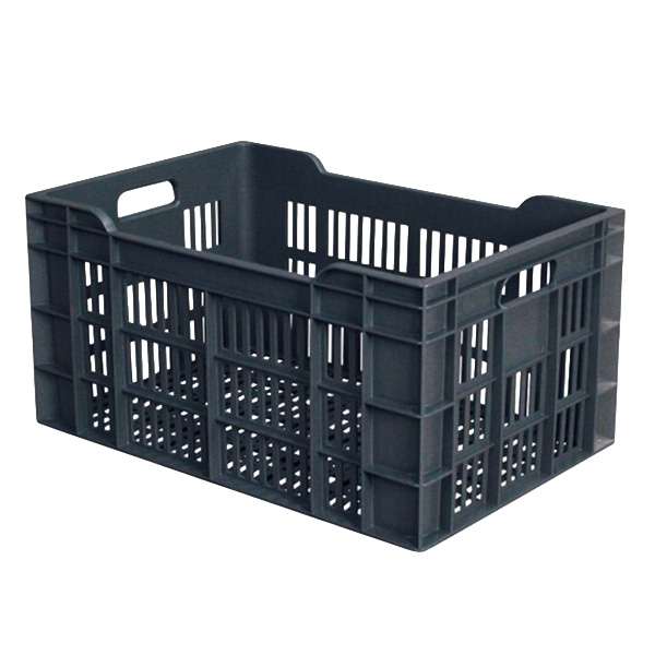 Image de CAISSE AJOUREE 60X40X30CM 60L GRIS