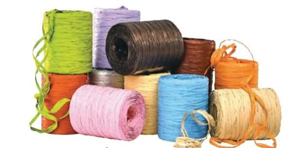 Image de BOBINE RAPHIA ECRU SYNTHETIQUE 200M