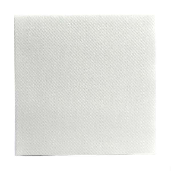 Image de SERVIETTE DOUBLE POINT BLANC 38X38