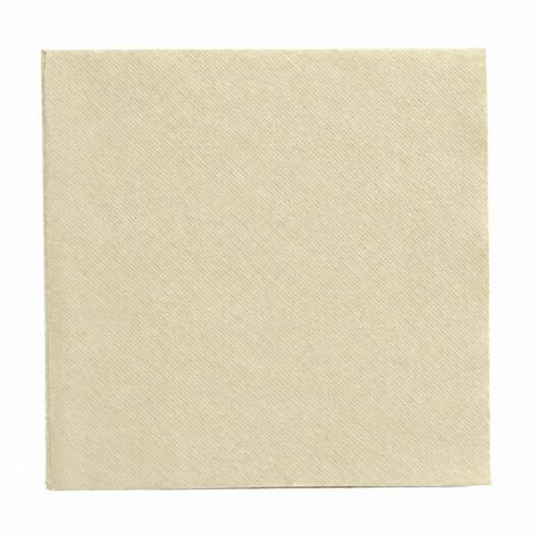 Image de SERVIETTE SOFTIQ DOUBLE POINT CREME 38X38CM 1/4