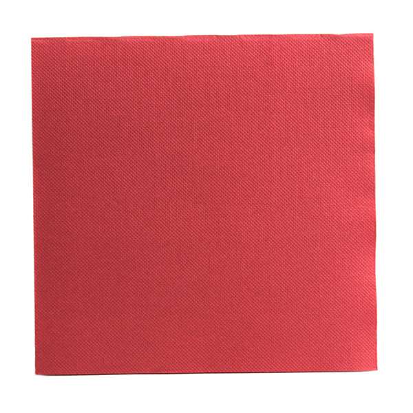 Image de SERVIETTE DOUBLE POINT ROUGE