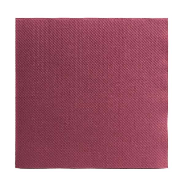 Image de SERVIETTE DOUBLE POINT BORDEAUX