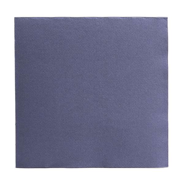 Image de SERVIETTE DOUBLE POINT BLEU FONCE