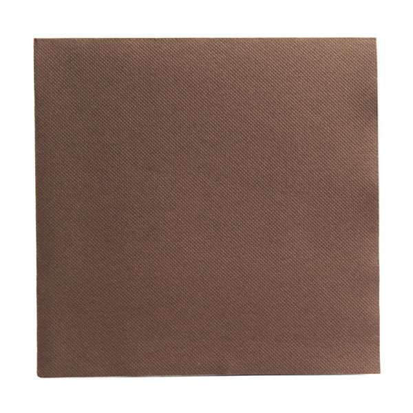 Image de SERVIETTE DOUBLE POINT NOISETTE