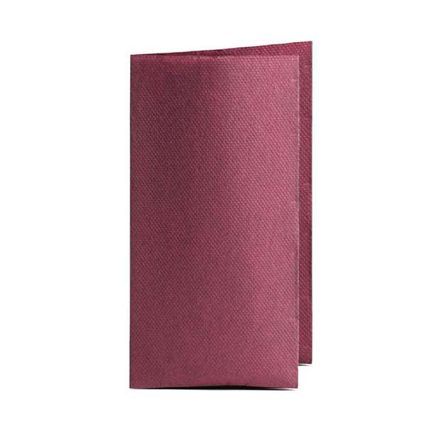 Image de SERVIETTE SOFTIQ DOUBLE POINT BORDEAUX 39X38CM 1/8