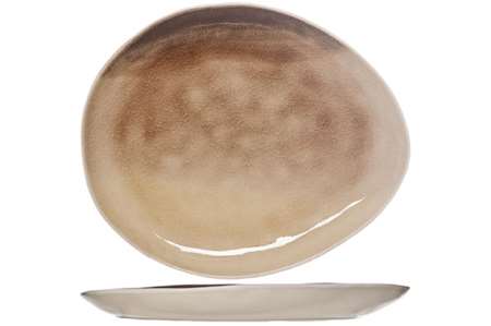 Image de ASSIETTE DESSERT OVALE 16.5X20CM YINDI