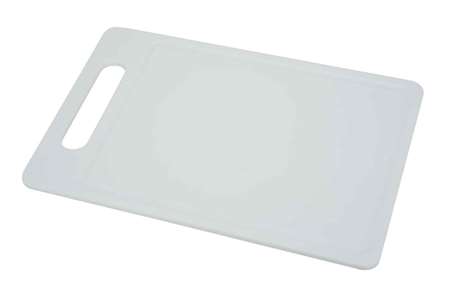 Image de PLANCHE A DECOUPER 38X26XH0.75CM BLANC AVEC POIGNET