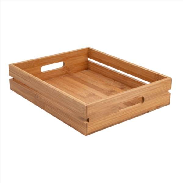 Image de BOÎTE PORTABLE 'BAMBOO' 32,5x26,5x7 CM NATUREL BAMBOU