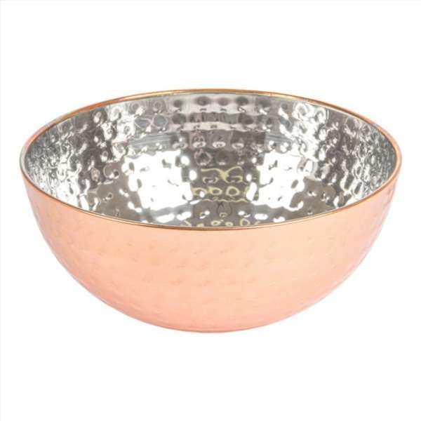 Image de BOL MARTELÉ 'ARTINOX' 1700 ML Ø 19,5x9 CM CUIVRE INOX