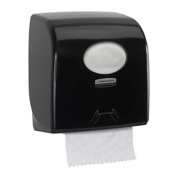 Image de DISTRIBUTEUR ESSUIE-MAINS AQUARIUS SLIMROLL NOIR RECONDITION