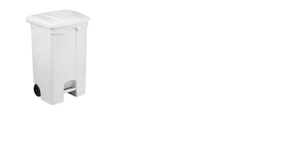 Image de POUBELLE A PEDALE HACCP 90L BLANC