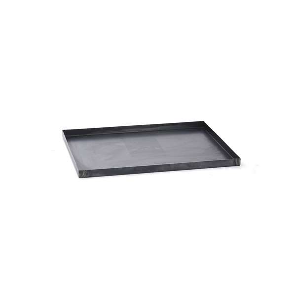 Image de PLAQUE DE CUISSON 40X30CM ACIER BLEUI BORDS DROITS