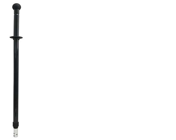 Image de MANCHE ALU ERGONOMIQUE A TROU 160CM REGLABLE