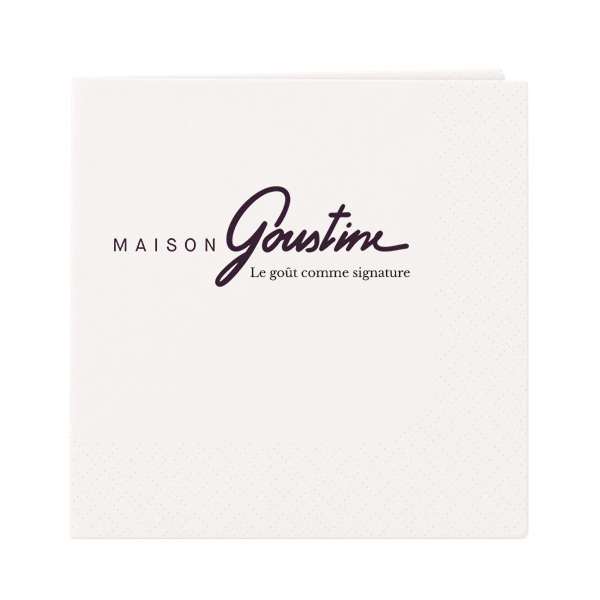 Image de SERVIETTE OUATE 24X24 2 PLIS IMPRESSION 1 COUL - MAISON GOUS