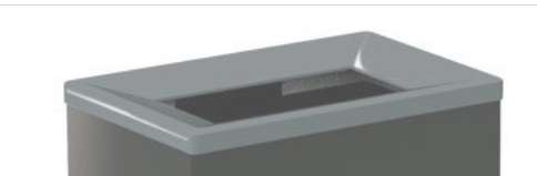 Image de COUVERCLE CADRE POUBELLE NOIR BOB COLOR