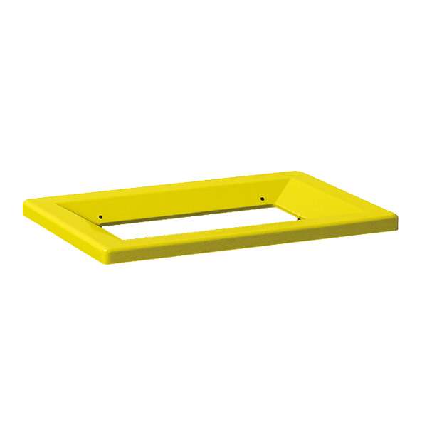 Image de COUVERCLE CADRE POUBELLE JAUNE BOB COLOR