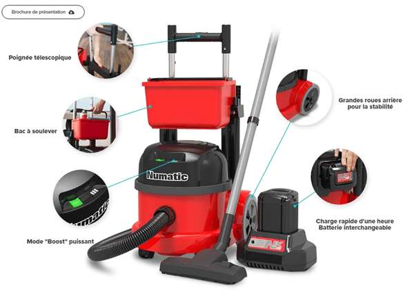 Image de ASPIRATEUR PBT 230 NX AVEC BATTERIE LITHIUM