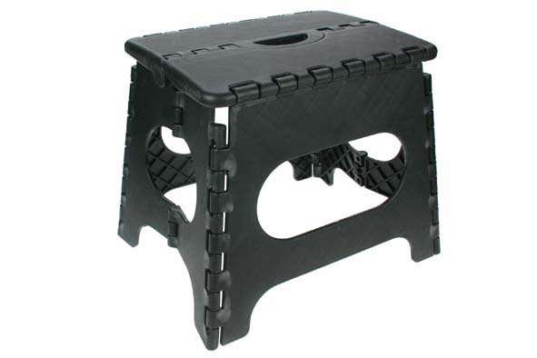 Image de MARCHE PIED PLIABLE NOIR CAPACITE 150KG