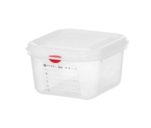 Image de BOITE GN 1/6 H.100MM POLYPRPYLENE + COUVERCLE 1.7L